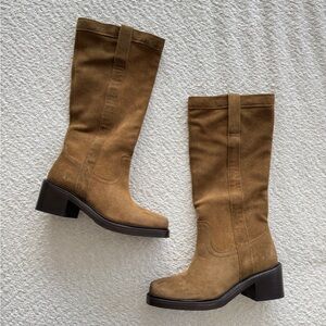 FRYE Kate Boots in Olive Suede 8